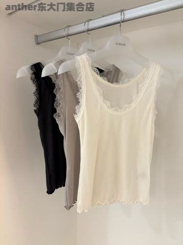 现货normal韩国东大门2026春季新款女装圆领无袖背心女上衣