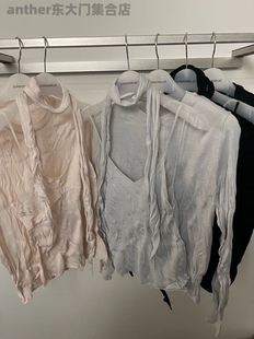 flat2026春季 衬衫 新款 圆领长袖 女宽松上衣 女装 London