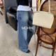 简约休闲牛仔裤 现货韩国东大门mohhe2025秋新款 洋气百搭时尚