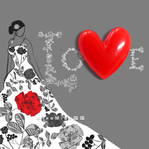 婚庆礼品礼物冰箱贴 喜庆爱心喜字磁扣磁贴吸铁石 结婚婚礼冰箱贴