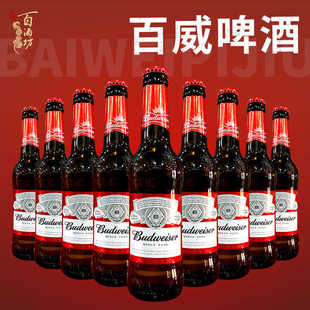 百威经典醇正啤酒330ml瓶整箱瓶装精酿黄啤小麦熟啤酒新鲜日期