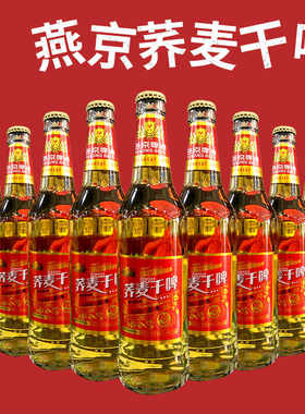 燕京荞麦干啤苦荞麦拉格大瓶装酒水聚会啤酒500ml