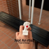 复刻希腊美术馆雕塑大卫维纳斯磁头像美术创意树脂戒指小众设计感