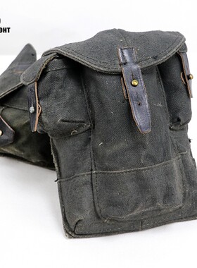 俄罗斯直采原品苏联海军陆战队黑色AK三仓弹夹包海步御用防水帆布