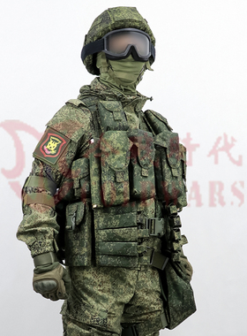 冷战授权复刻俄军三代6sh117战术背心全迷彩织带俄罗斯小绿人装具