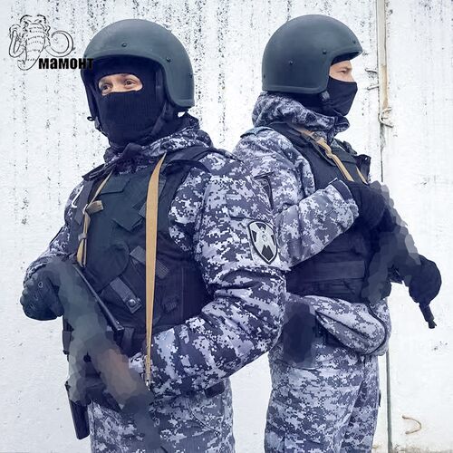 俄罗斯原品奥摩迷彩棉服作战服