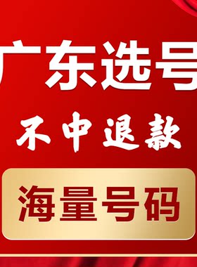 广东揭阳汕尾湛江茂名新能源汽车辆自编自选汽车牌照选号