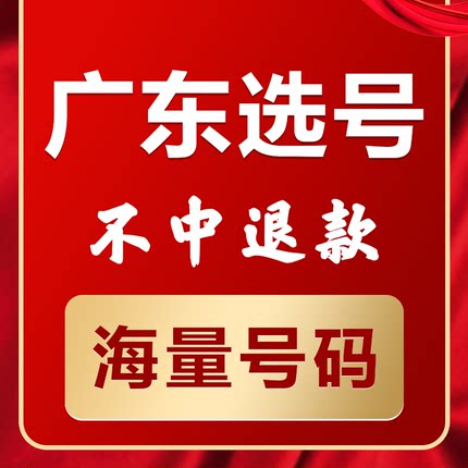 广东揭阳汕尾湛江茂名新能源汽车辆自编自选汽车牌照选号