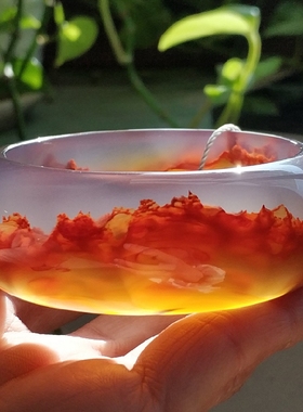 玛瑙印象西域高冰花纹立体满圈