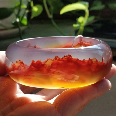 玛瑙印象西域高冰花纹立体满圈