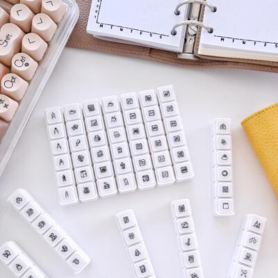 原创六联按压印章浸透章BringQ