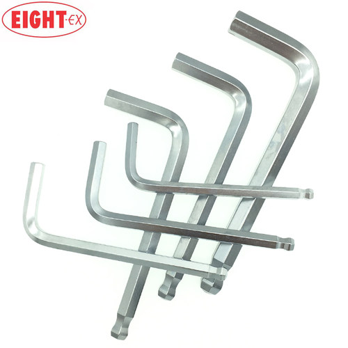 日本EIGHT百利标准长球头内六角扳手进口单支公制T-1.52346810mm