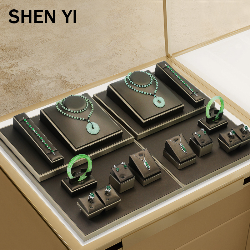SHENYI珠宝展示架黄金翡翠玉石展示套装项链耳环戒指耳钉手链手镯