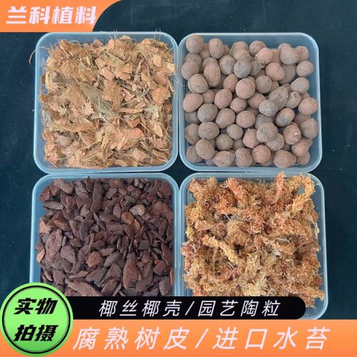悠然小亭园艺兰科腐熟树皮水苔