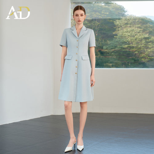 AD高级感主持人气质西装连衣裙