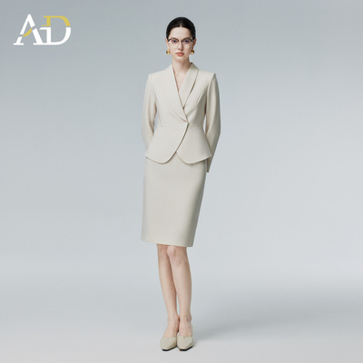 AD秋2026高知通勤气质西装套裙女