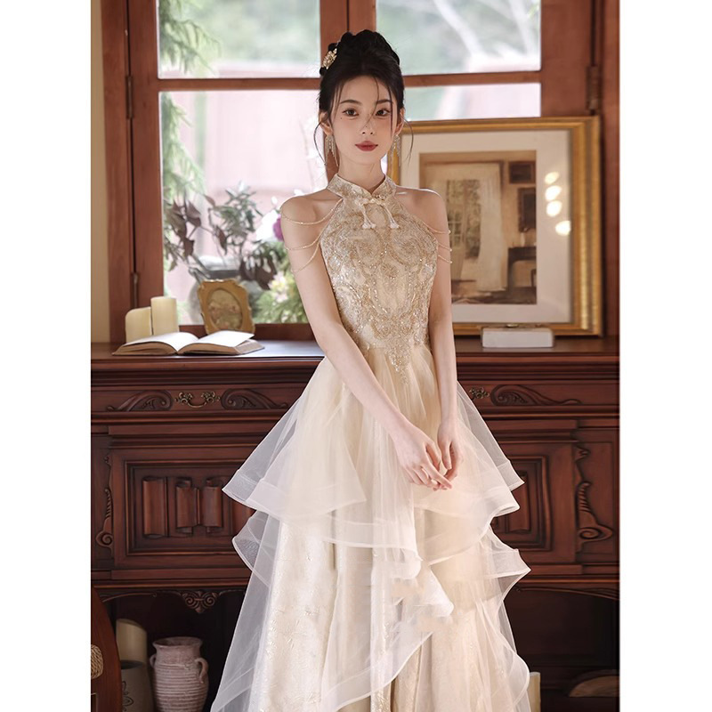 敬酒服新娘2025新款高端结婚轻奢小众订婚晚礼服裙宴会高级感夏季