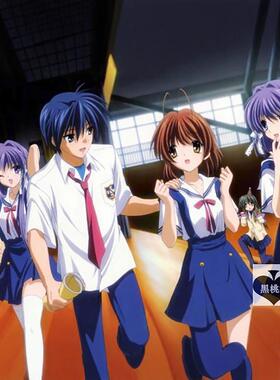 CLANNAD学生校班服 学院风背带裙子制服cosplay日韩水手服演出装