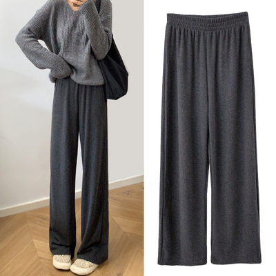 宽松休闲学生阔腿裤女春夏垂感裤