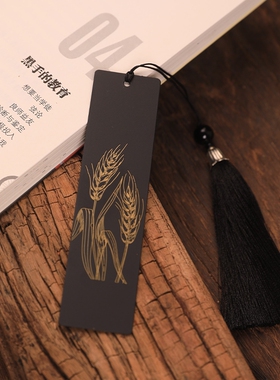 只有河南小麦书签礼盒款山河四省麦子实物文艺礼物书签珍惜粮食穗
