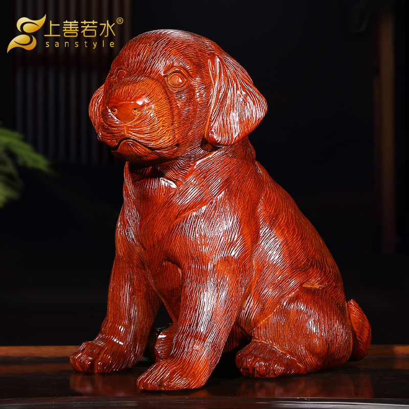 Các tốt cũng giống như đồ trang trí chó Lucky Cai Rosewood bàn súc quà tặng nhà thiết kế nội thất 0304