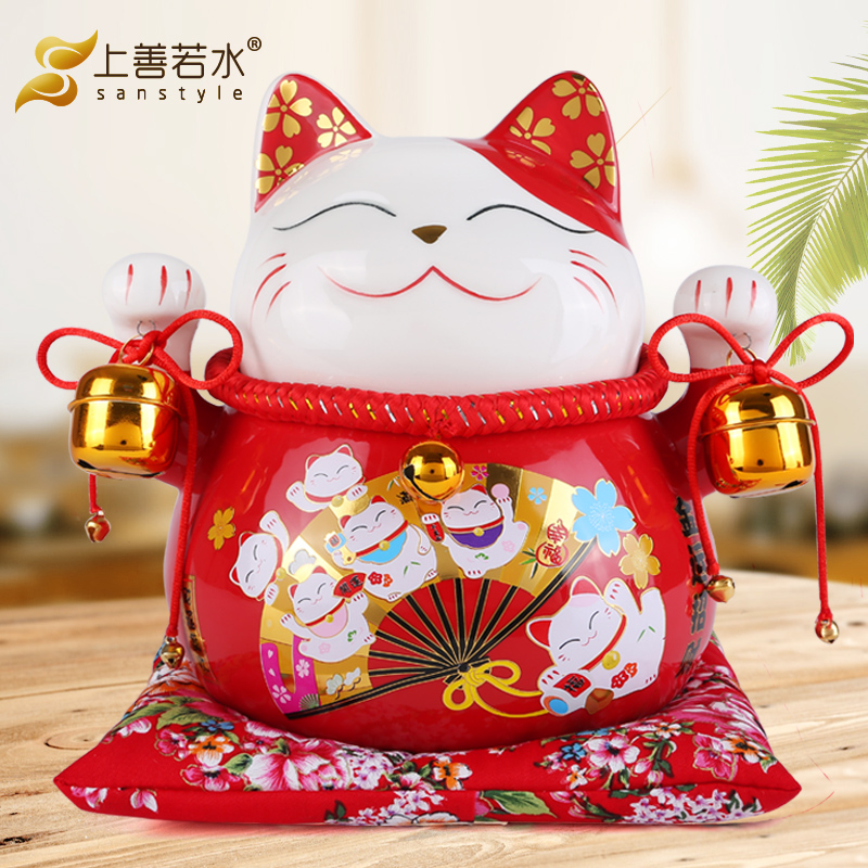 Của cửa hàng từ thiện đồ trang trí thủ quỹ sáng tạo Lucky Cat con heo đất gốm trang trí nội thất trang trí 02.861