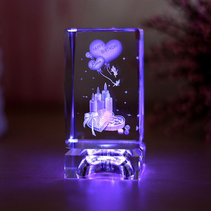 创意实用生日礼物女生水晶摆件diy定制情人节礼物送女友闺蜜礼品