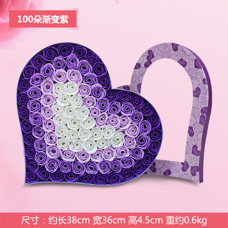 创意生日礼物 玫瑰香皂花束肥皂花礼盒圣诞节礼品送女友闺蜜2881