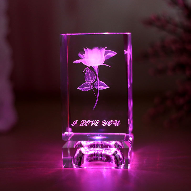 创意实用生日礼物女生水晶摆件diy定制情人节礼物送女友闺蜜礼品