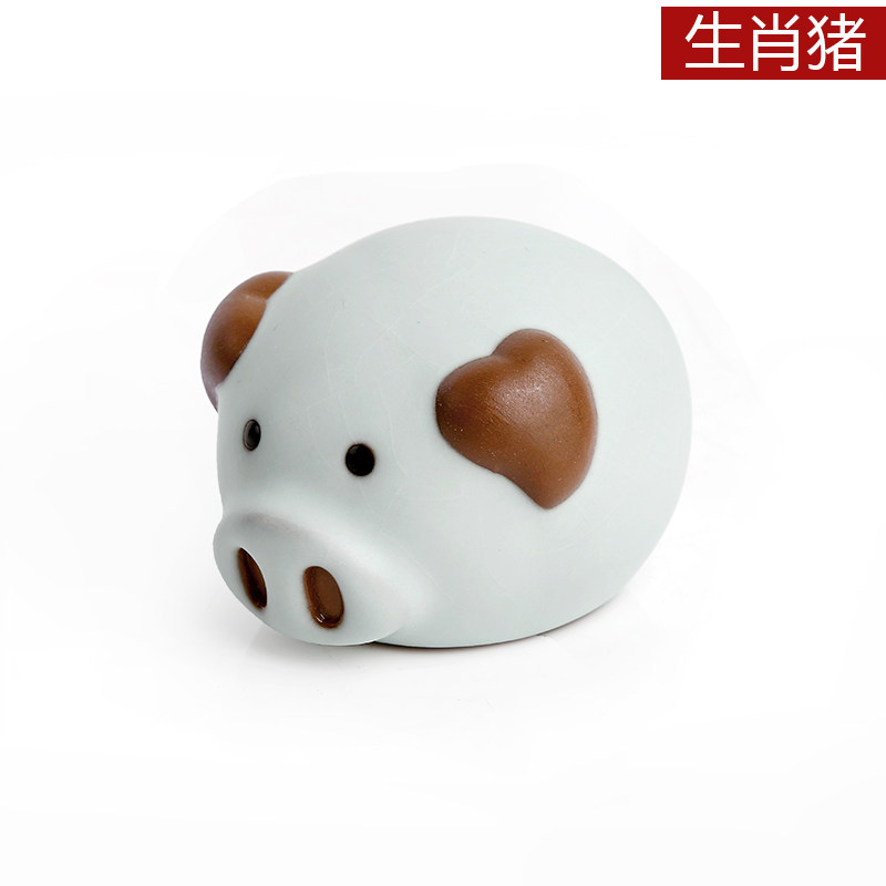 上善若水 陶瓷十二生肖摆件 生日礼品工艺品家居摆设桌面摆件0307