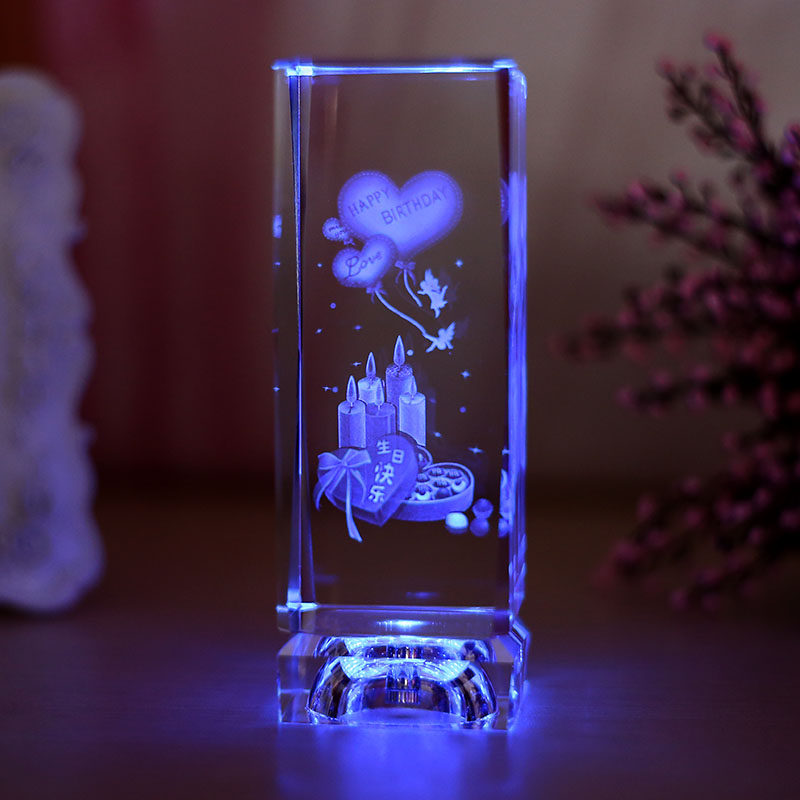 创意实用生日礼物女生水晶摆件diy定制情人节礼物送女友闺蜜礼品