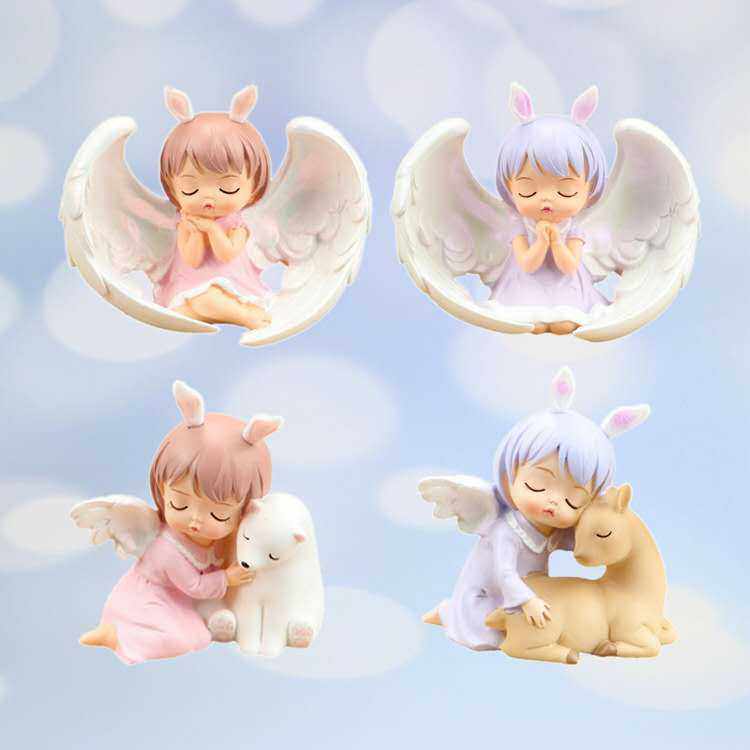 网红少女心天使安妮烘焙蛋糕装饰摆件女生卧室儿童房家居装饰摆设