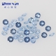 淡蓝色尖底首饰配石蜡镶0.8 圆形108 合成尖晶蓝宝石裸石 4.75mm