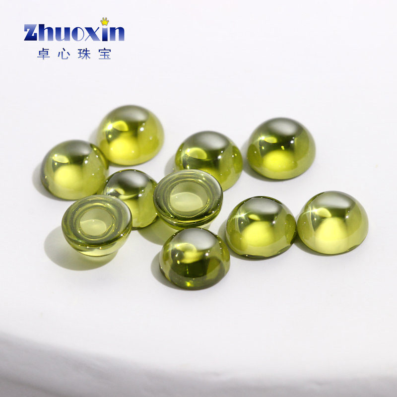 圆形弧面橄榄绿色锆石戒面裸石 蛋面平底素面人造CZ宝石镶首饰DIY,饰品/流行首饰/时尚饰品新,其他DIY饰品配件,淘宝优惠券,粉丝福利购,淘宝优惠卷