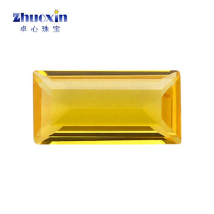 金黄色172 直梯手表首饰配钻可蜡镶 合成纳米石长方直角车平裸石