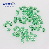 4mm 人造彩色珠宝补钻配石镶嵌0.8 圆形113 浅绿纳米合成宝石裸石