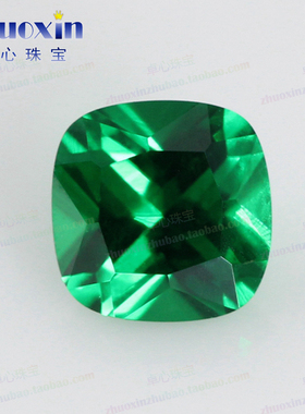 枕形纳米绿祖母绿色宝石裸石 肥正方形绿纳米进口仿钻散珠