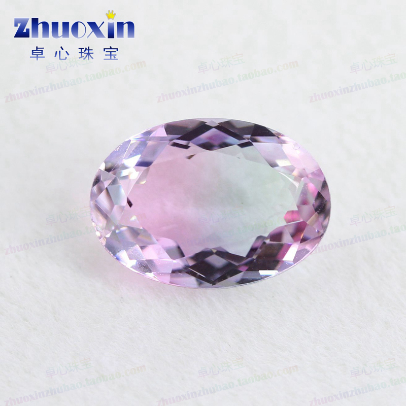 仿真钻浅紫色配件bx07西瓜碧玺