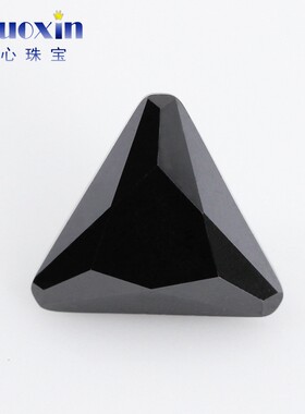 黑色合成锆石倒三角裸石