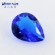 113 尖晶蓝色玻璃高质闪钻裸石蓝宝石梨形 水滴形裸钻DIY镶嵌