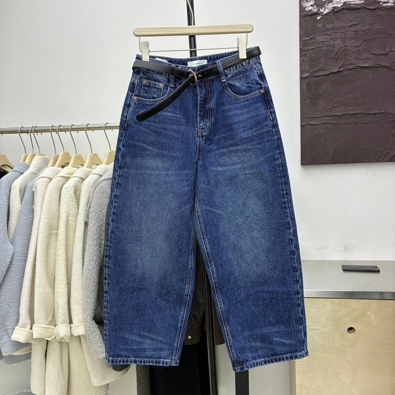 欧货2026早春百搭高腰显瘦阔腿裤女宽松显瘦休闲九分牛仔裤68026,女装/女士精品,牛仔裤,淘宝优惠券,粉丝福利购,淘宝优惠卷