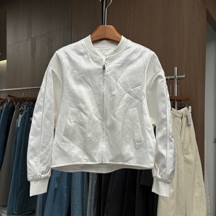 短款棒球新款小个子2026春季外套宽松百搭上衣休闲缎面外套26028