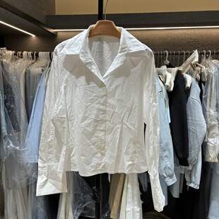 新款 衬衫 韩版 翻领气质显瘦长袖 女士百搭休闲上衣827 时尚 2026春季