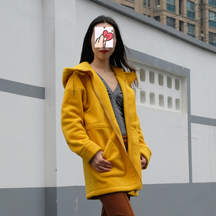 升级版加厚暖如羽绒服摇粒绒户外收腰抓绒衣中长款冲锋衣大码外套