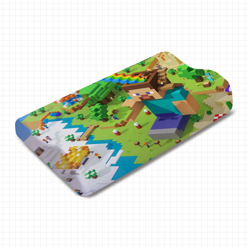 可爱儿童卡通我的世界记忆棉枕头游戏周边枕芯学生宿舍单人午睡枕