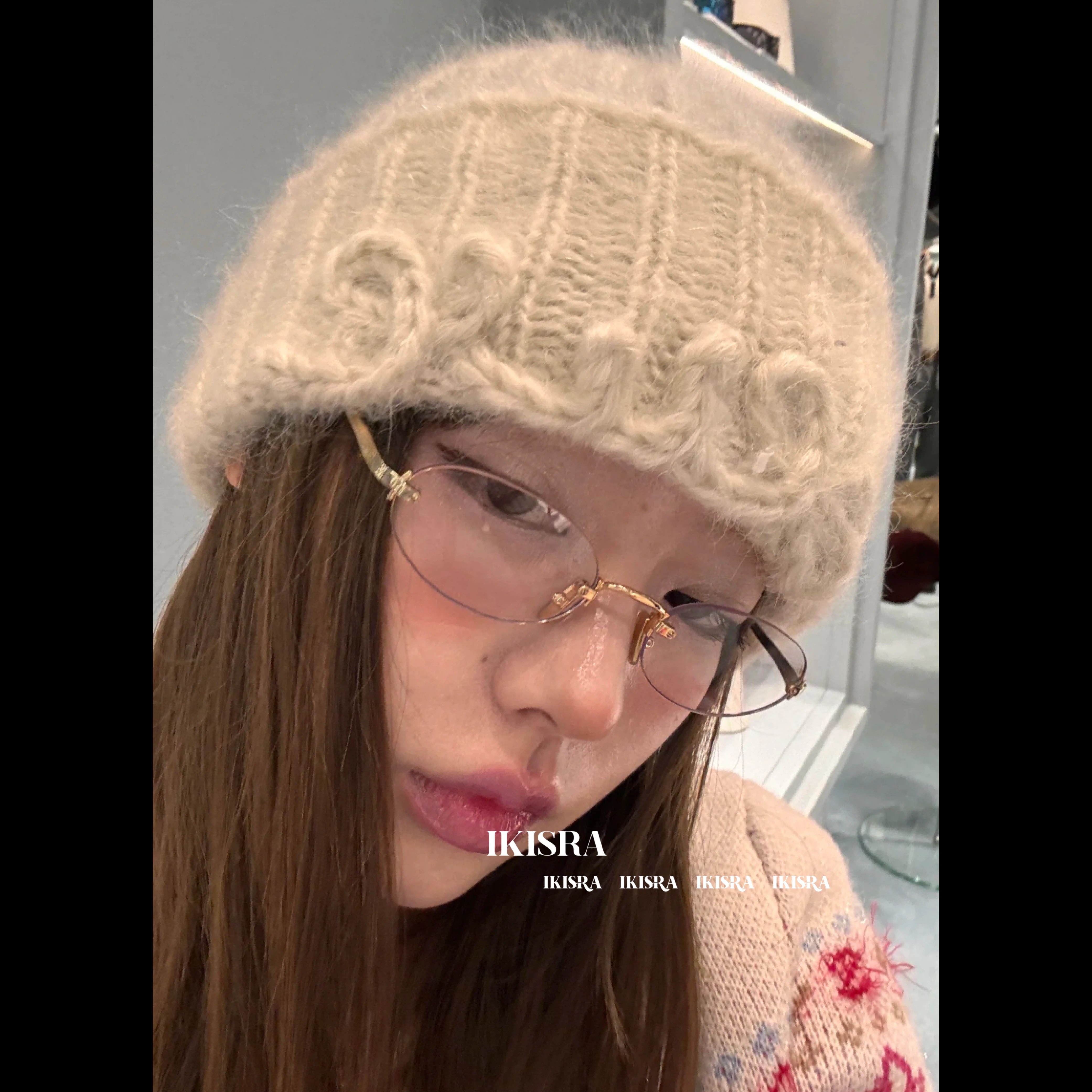 张元英同款椭圆无框素颜平光镜