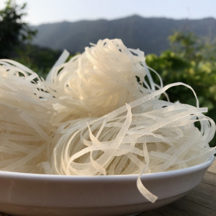 湖南土特产纯大米烫皮粉丝500g炎陵农家手工米面河粉宽米粉包邮