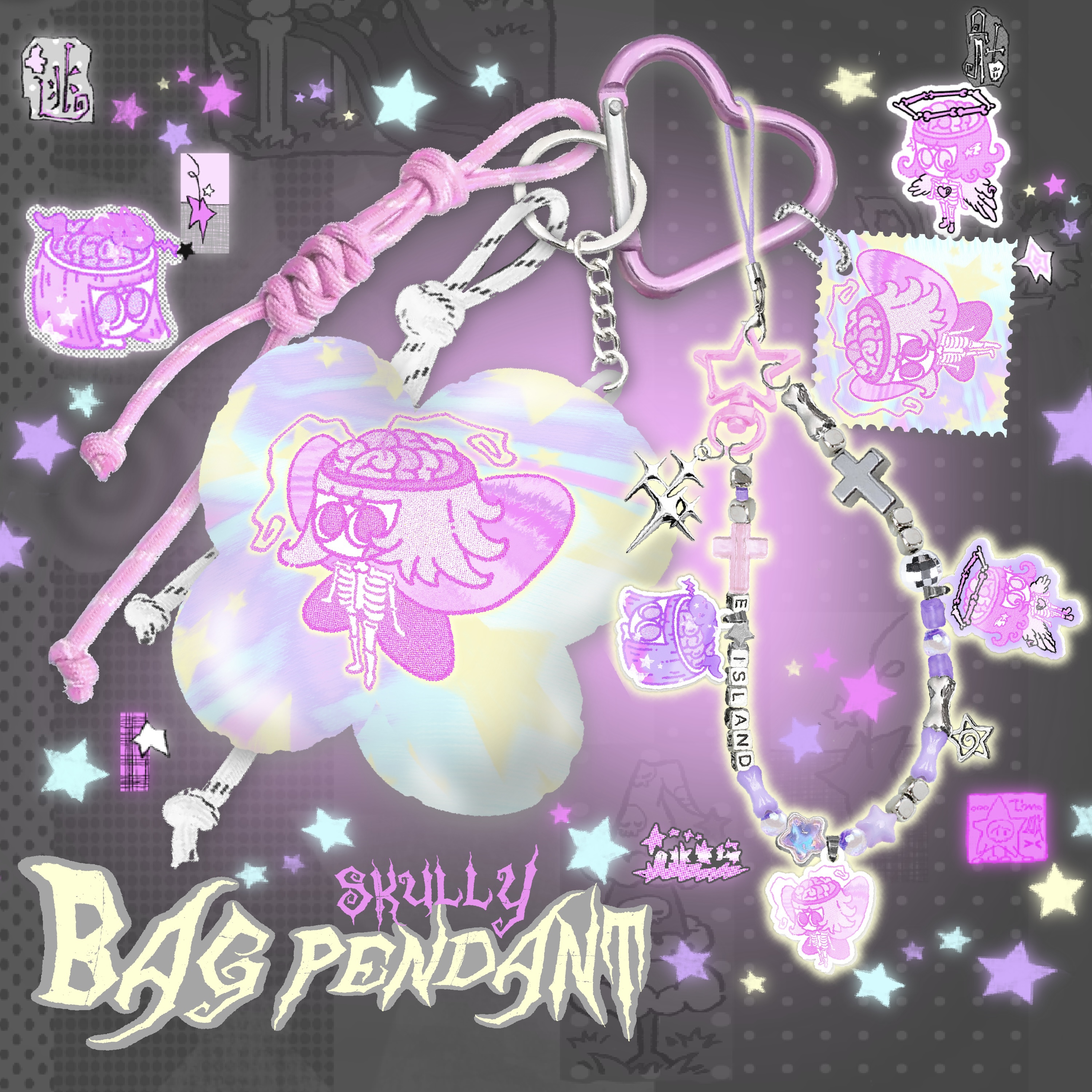 逃生原创*梦境生成器*极繁y2k挂件set手机链萌包挂抱枕钥匙扣装饰