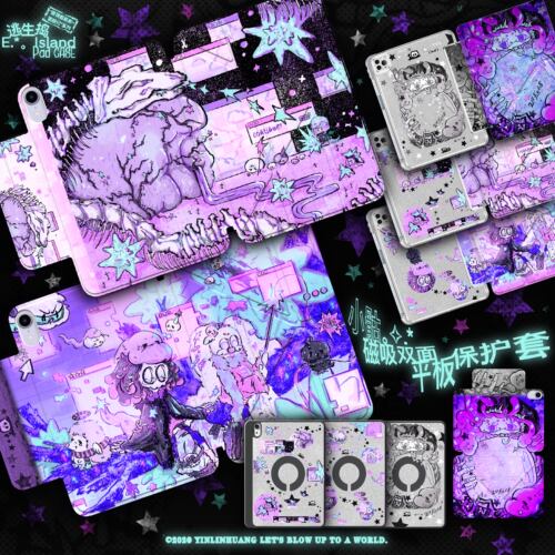 原创小骷iPad保护壳防弯三Y折