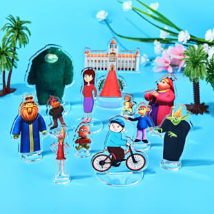 大玛泽BigMuzzy摆件立牌玩具人物角色玩偶道具 12个